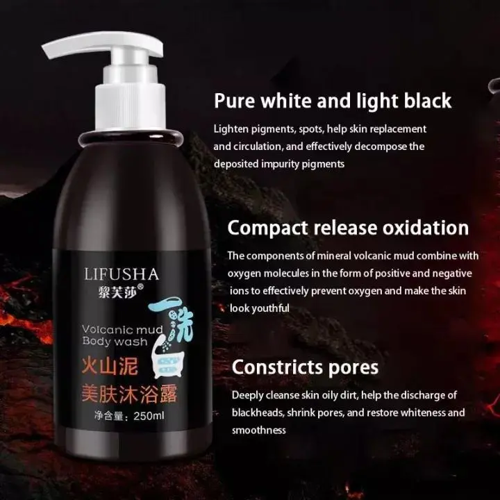 LUFUSHA BODY MUD Sabun Lumpur Vulkanik / Sabun Whitening Ampuh Memutihkan Badan dan Wajah - 250ml 4