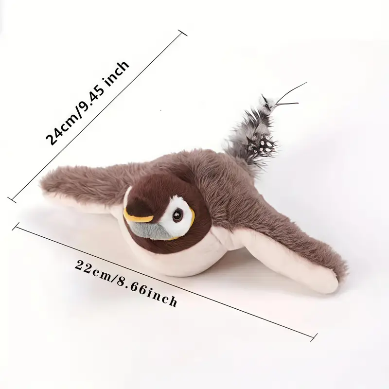 Electric Bird Design Cat Toy, USB Rechargeable Interactive Cat Teaser Toy, Pet Chasing Toy, Fun Indoor Cat Teething Toy, Pet Supplies 1