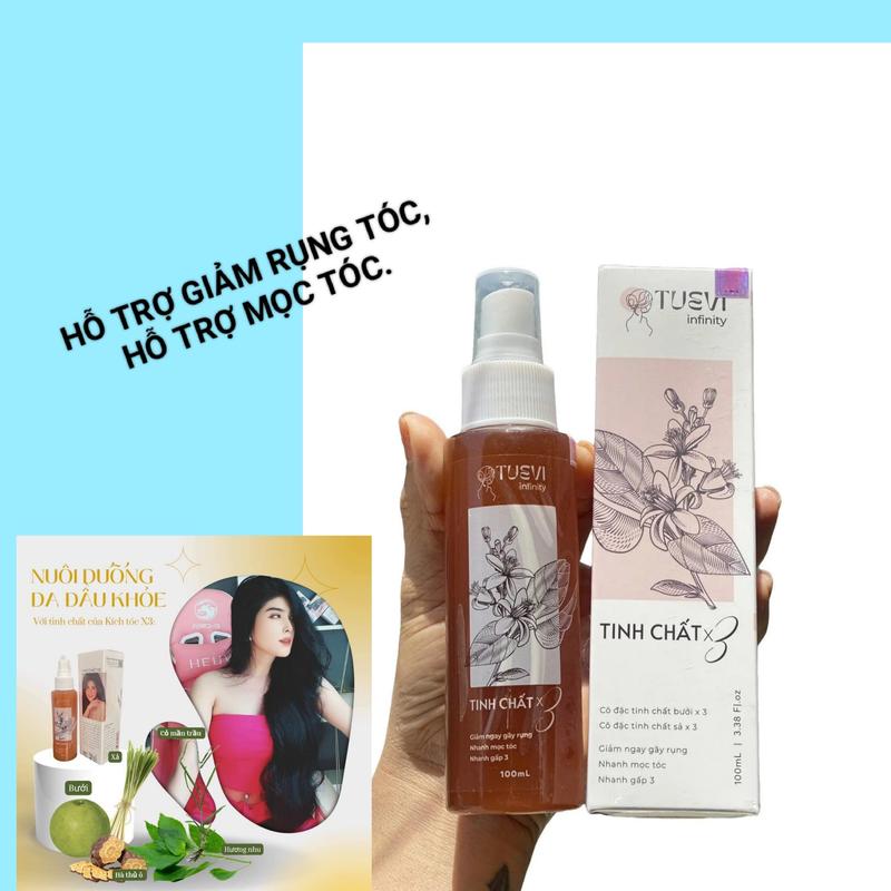 Xịt Tóc Tinh Chất Sả Bưởi TUỆ  VI Dưỡng Tóc Cải Thiện Rụng Tóc 100ML - Tinh Dầu