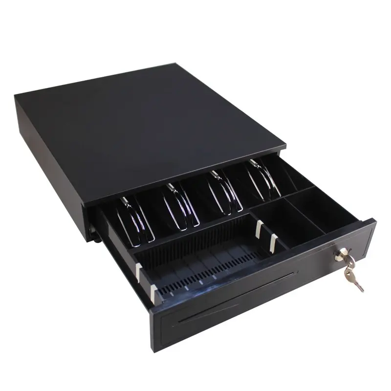 Mini Cash Drawer Eppos 37x33 Hitam Laci Uang Kasir Minimarket Support RJ11 Buka Otomatis CD320 CD339