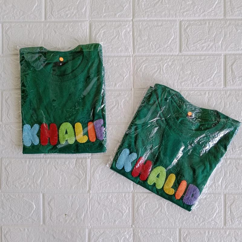Product Introduction of kaos nama anak bahan Katun kombad adem untuk anak laki-laki dan perempuan usia 0-13 tahun lengan pendek 20