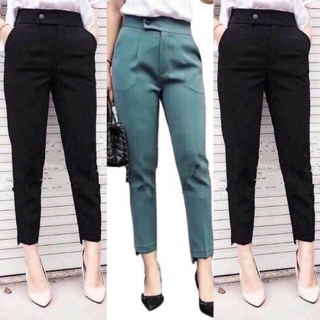  Quần baggy lệch gấu nữ Dáng lỡ Minxinh shop 