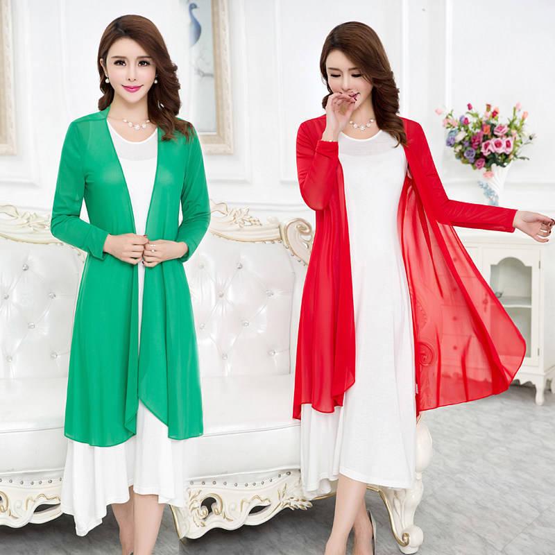Áo Khoác Khăn Choàng Lưới Mỏng Mùa Hè, Dành Cho Phụ Nữ Đi Biển, Dài Trung Bình Dài Tay Áo Cardigan, Cỡ Lớn, Có Thể Mặc Ngoài Trời, Áo Choàng, Quần Áo Chống Nắng, Thích Hợp Cho Phụ Nữ 1
