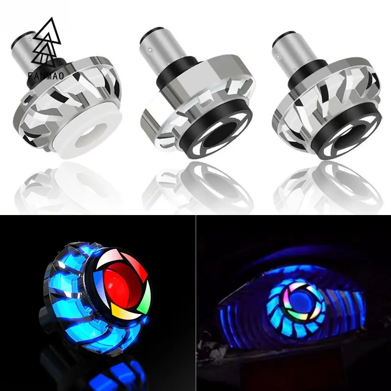 Motorcycle LED brake motor light Angel Eye light Tail Flash Motor Headlight 4 Styles