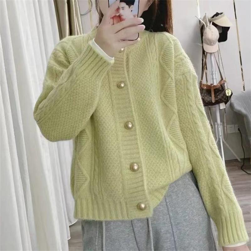 Áo Len Cardigan Dệt Kim, Phong Cách Rộng Rãi Và Lười Biếng, Áo Khoác Nữ, Phong Cách Mùa Xuân, Màu Trắng, Áo Phong Cách Phương Tây Dễ Phối Đồ Hàng Mới Về, Phổ Biến 4
