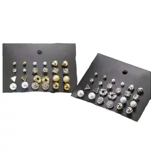 💍SAM💍 FA29  Set Anting Tusuk 12 Pasang Fashion Wanita Kekinian Earrings