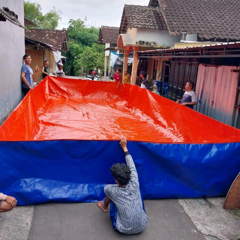 Kolam Terpal A20 300x200x100 / 200x300x100 / 3x2x1 / 2x3x1 Bahan Korea Untuk Budidadya Ikan Lele, Nila, Gurame, Belut, Cupang, Beta, Udang 2