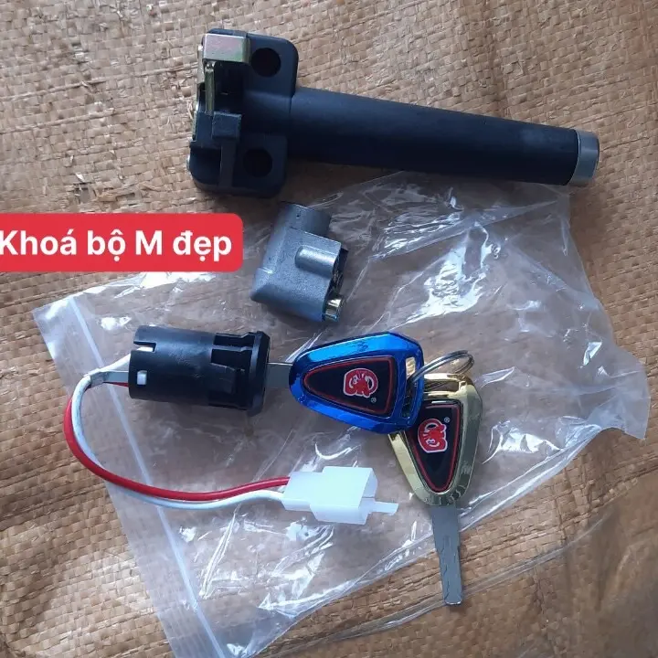 Khoá bộ xe điện 133M đẹp và thường/ khóa điện M đẹp