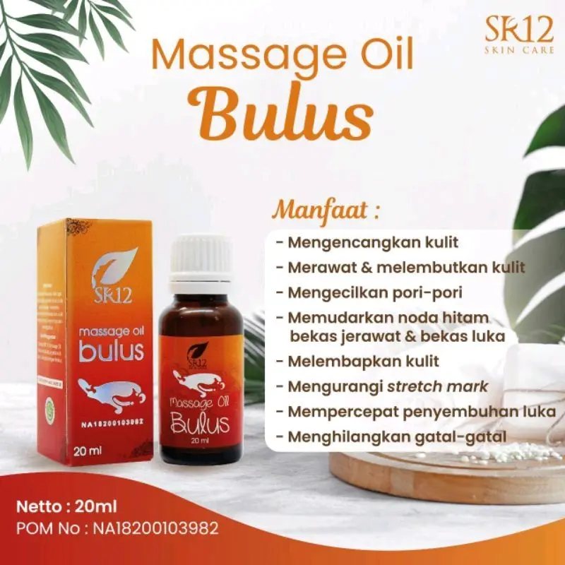 Minyak Bulus SR12 Aroma Melati Massage Oil Bulus SR12 Penghilang Stretchmark 2