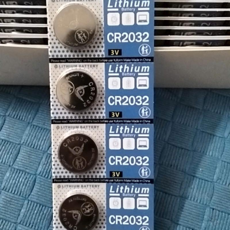 1 vỉ 5 viên pin cúc 3V CR2032  pin nút cho Cmos, điều khiển, chìa khóa ô tô, xe máy, cửa cuốn