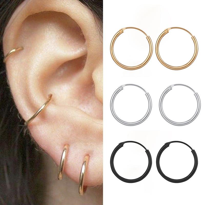 Product Introduction of New Korean Simple Circle Earrings Fashion Small Ear Pendants Women #earring 2