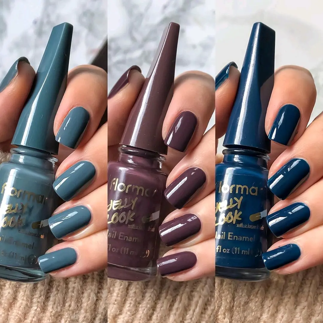 Kutek Halal Flormar Jelly Look Warna Gelap Tahan Air Tidak Dikelupas Hasil Mengkilap Bahan Aman Tanpa Pengharum