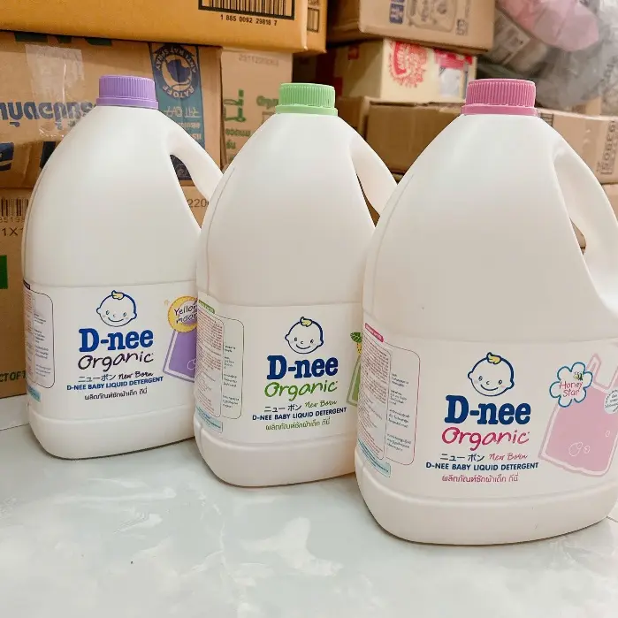 Nước giặt D.nee Thái Lan 3000ml,nước giặt xả quần áo d.nee chính hãng  (date mới, 5 màu) giặt  baby giặt  baby 4