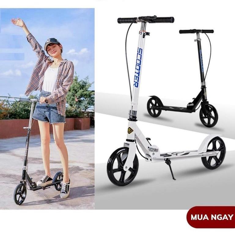 Xe trượt scooter cỡ đại chịu tải đến 150kg cho người lớn hàng cao cấp có phanh tay
