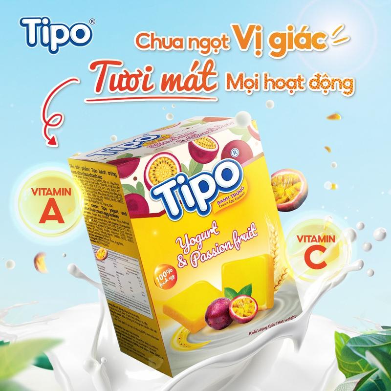 [DEAL 9K] Tipo Bánh trứng kem sữa chua chanh leo 120g