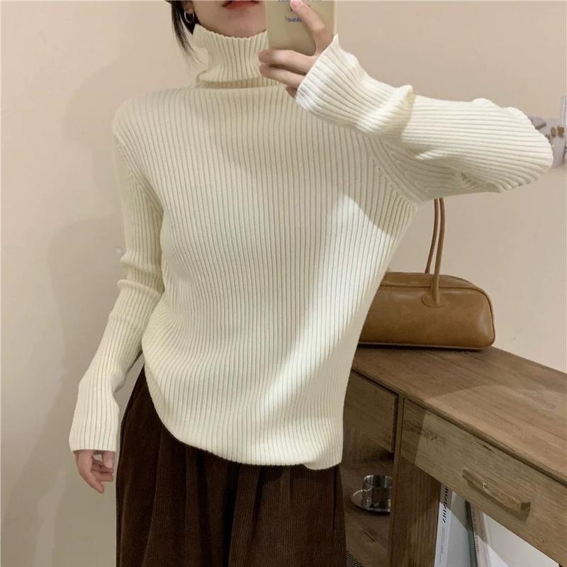 AL01 - Áo len cổ lọ dài tay hàng qc   Nữ Women