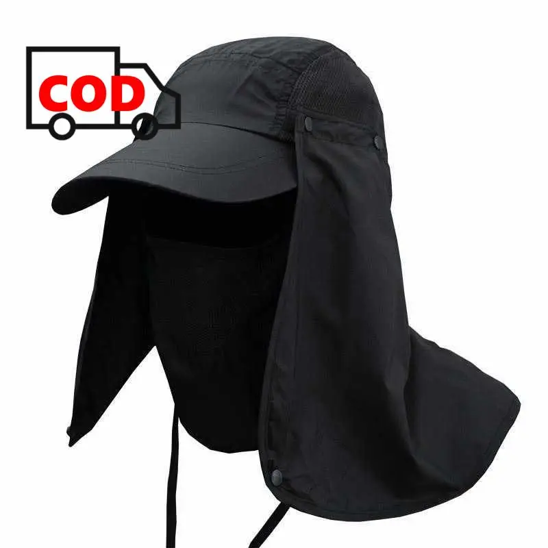 Topi Memancing Mancing Ikan Dengan Penutup Leher Anti Panas UV Matahari Model Tentara Jepang Pelindung Kepala Outdoor Hiking Climbing Fishing Hat Kerja Proyek 0