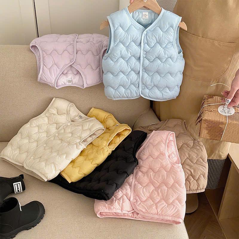 Áo Phao Gile GL02 ( SOOMIN) Họa Tiết Sóng - Hàng Quảng Châu - Áo Phao Nhẹ Mặc Ấm Cho Bé (9-24kg)