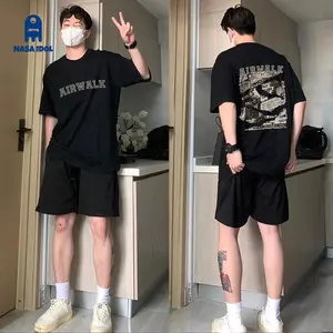 NASA IDOL T-shirt Atasan Baju Kaos Oversize Pria Hitam Lengan Pendek Dewasa Distro Katun Combed Cowok Keren C1260