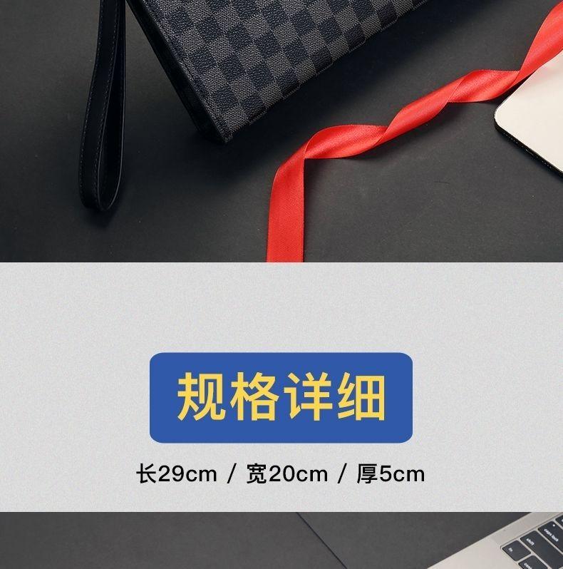 Product Introduction of [2102 People Collection] Men's Clutch Bag, New Large Capacity Handbag for Young Men, Outdoor Men's Underarm Bag, Handheld Clutch Bag, Hand Grab Bag 10