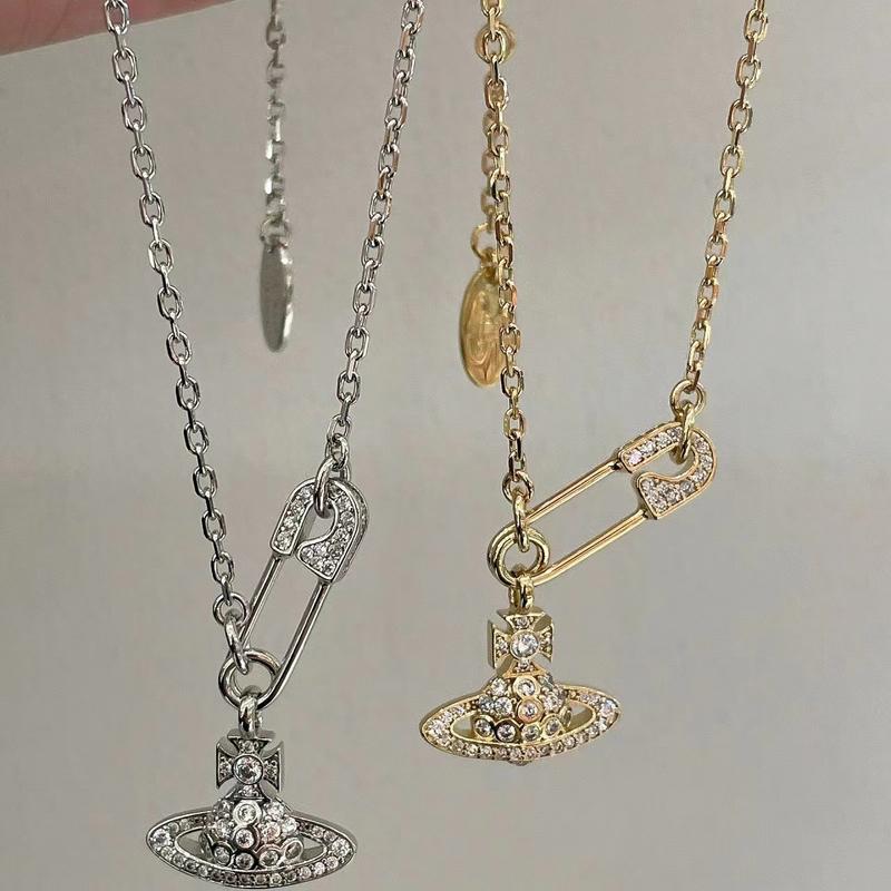 Product Introduction of Vòng Cổ Sao Thổ, Thiết Kế Ghim Cài Cổ Điển, Vivienne, Tinh Tế Và Dễ Phối Đồ, Vòng Cổ Cao Cấp, Dành Cho Phụ Nữ 7
