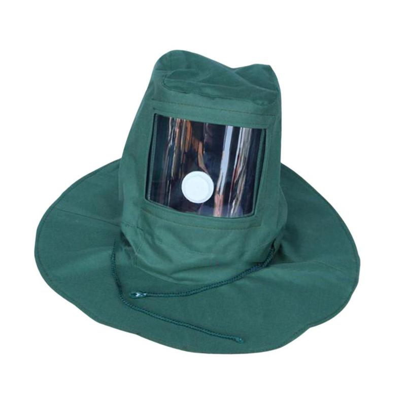 Sand Blasting Mask Breathable Valve Design Sand Blasting Hood Anti Dust Hood for Polishing Cutting Spraying Sanding Cement Plant 8