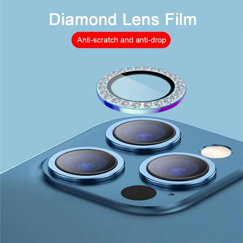 [SS comfortable] dán kim cương bảo vệ mắt camera Iphone 15 14 Plus 12 13 Mini 11 Pro Max