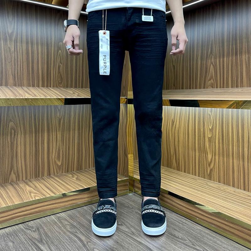  quần jeans nam đen trơn pơ pồ đen trơn bốn cúc tang lụa 