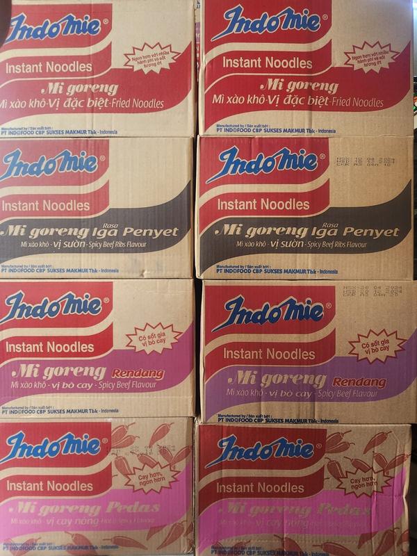 Mì Xào Khô Indomie - Migoreng 40 gói/ thùng Cay mìtom mi