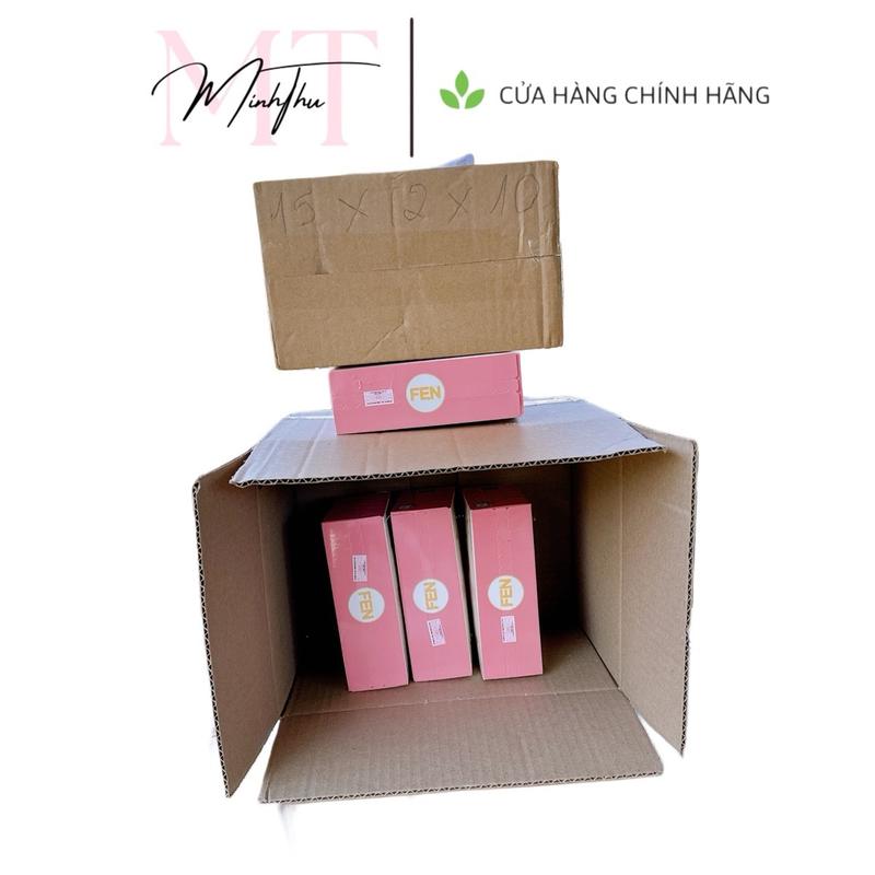 (MÃ 5) HỘP GIẤY FEN / SIZE 1-5 HỘP / HỘP GIẤY BẢO VỆ SP MÀU HỒNG ĐÀO 4
