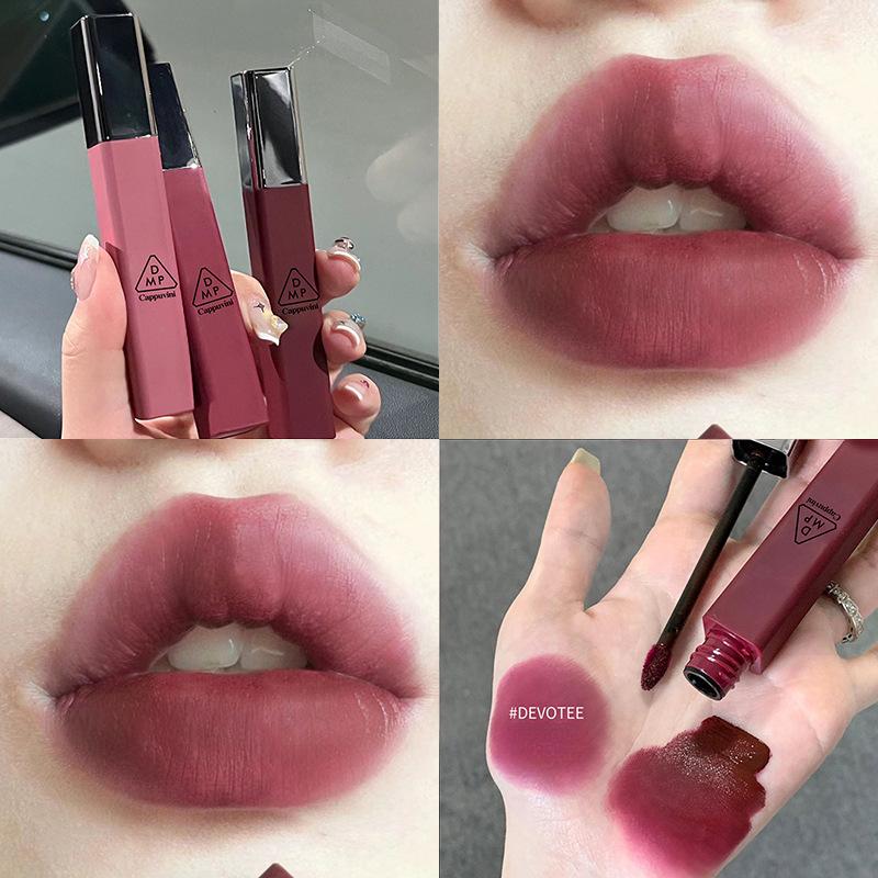 Product Introduction of Cloudy Lip Gloss & Lip Mud, Matte Velvet Finish, Brightening Effect, Long-lasting Color, Makeup Lip Gloss 2