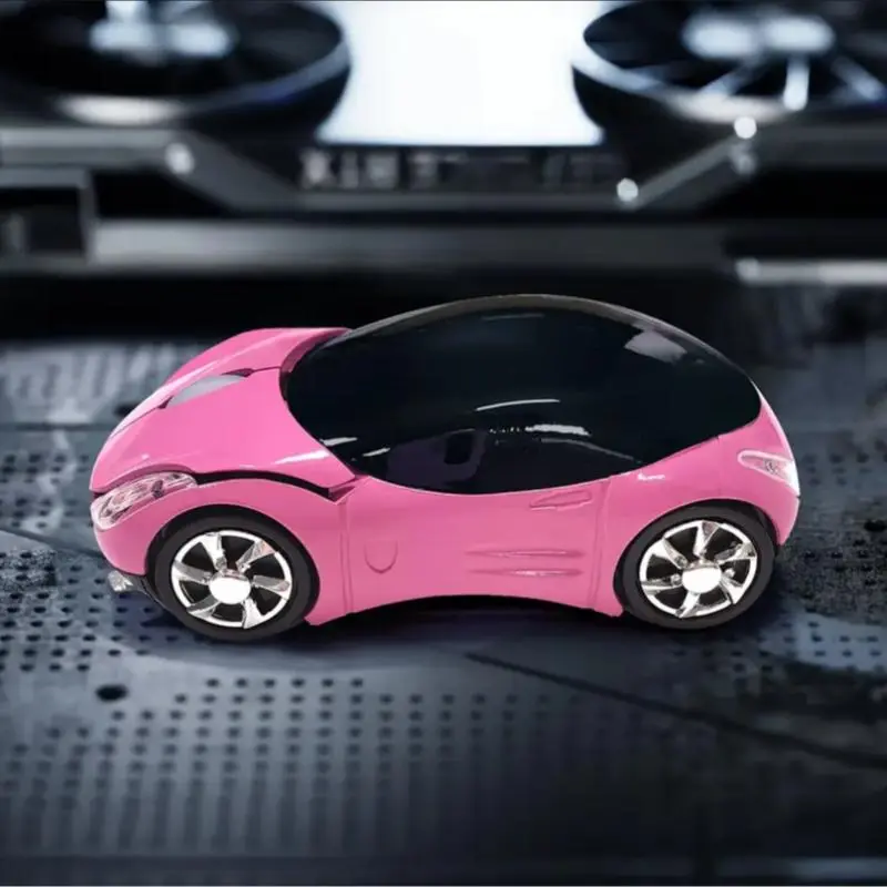 Cute Car Model Wireless Mouse, Creative Design Wireless Mouse, Office Mouse for Laptop, Computer, PC, Desktop, Notebook