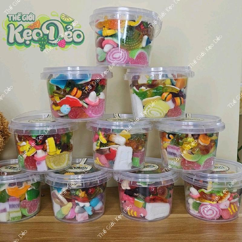 [BUFFET KẸO DẺO 400 VỊ - MIX TRONG LIVE THEO YÊU CẦU - XÔ 400gram] .  Chipchip - Phủ Đường - 3D 4D - Kẹo Bóc Vỏ - Quả Dẻo. Menu thay đổi cập nhập mẫu mới mỗi tuần