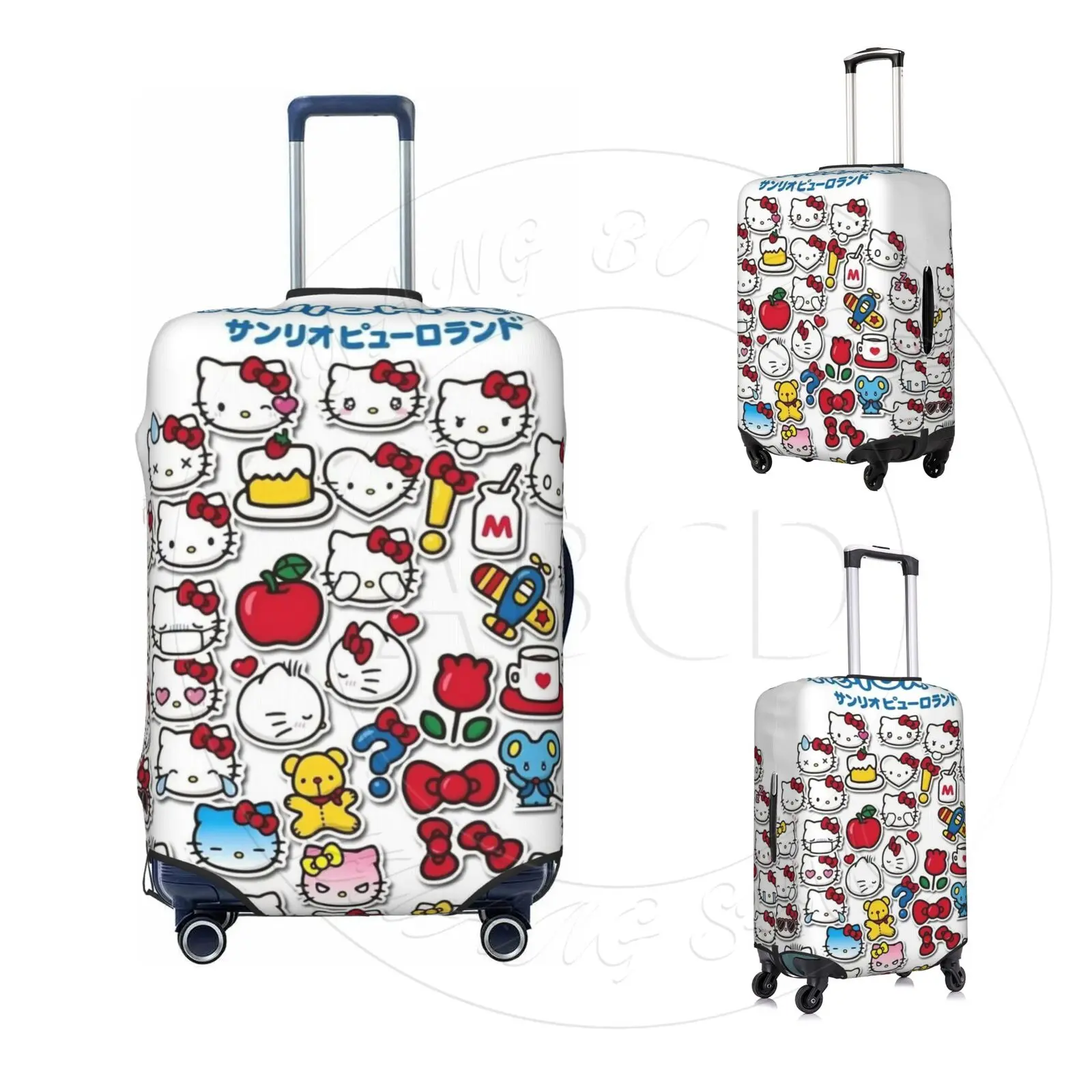 SANRIO Luggage Cover HELLO KITTY Elastic Washable Suitcase Protector Anti-scratch Suitcase cover Fits 18-32 Inch Luggage KT
