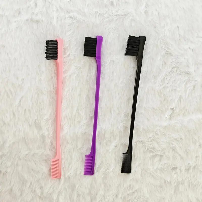 Hair Styling Tool Set, 4 Counts/set Detangling Hair Brush & Rat Tail Comb, Heatless Styling Grooming Tool for Curly Hair 8