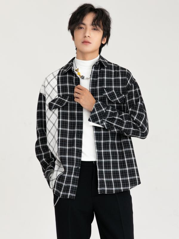 SMD083 Áo Sơ Mi Flaniel MANDO Thiết Kế Kẻ Phong Cách Trẻ Trung Năng Động