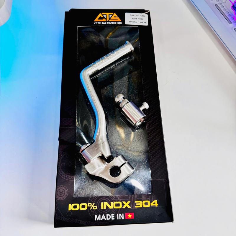 Cần Giò Đạp máy CTS INOX 304 Nguyên Khối chữ TAKEGAWA Phụ Tùng - Phụ Kiện xemay
