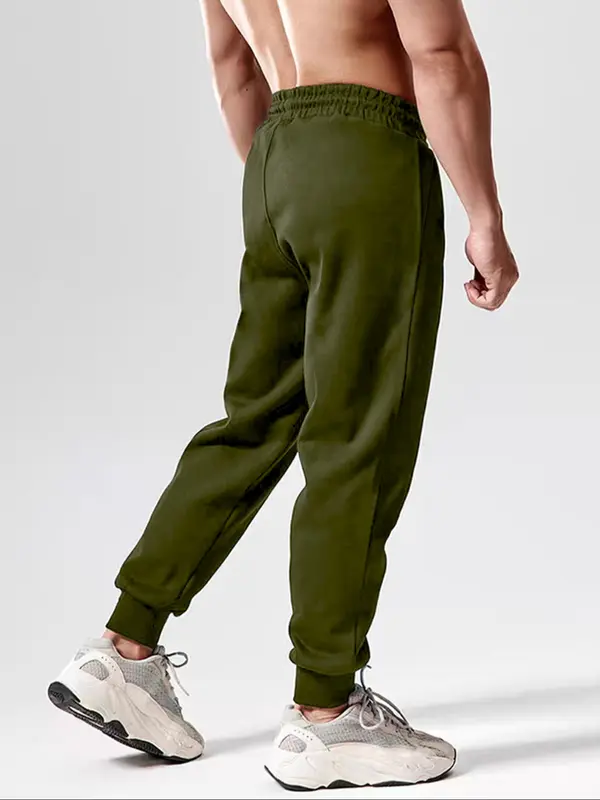 Men's Letter Print Jogger Pants, Regular Fit Casual Comfy Sweatpants for Spring & Fall, Men's Trousers for Daily Wear 8
