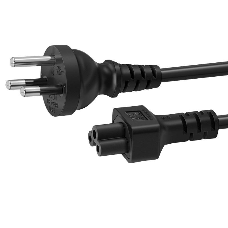 1Pcs three-core three-plug plug, Thai standard TIS certification, plum blossom tail, ac power cord, connecting cable 1.8 meters, suitable for computer mainframes, monitors, projectors and the same street equipment 4
