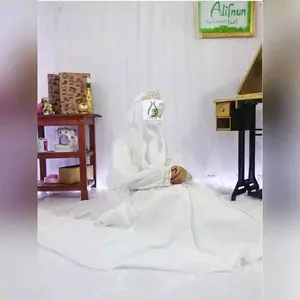 Gaun Akad Pengantin Pernikahan Syar'i Dress Wanita Kebaya