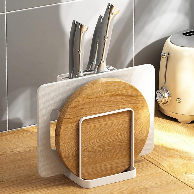 Creative Japanese-Style Simple Iron Chopping Board Rack Kitchen ...