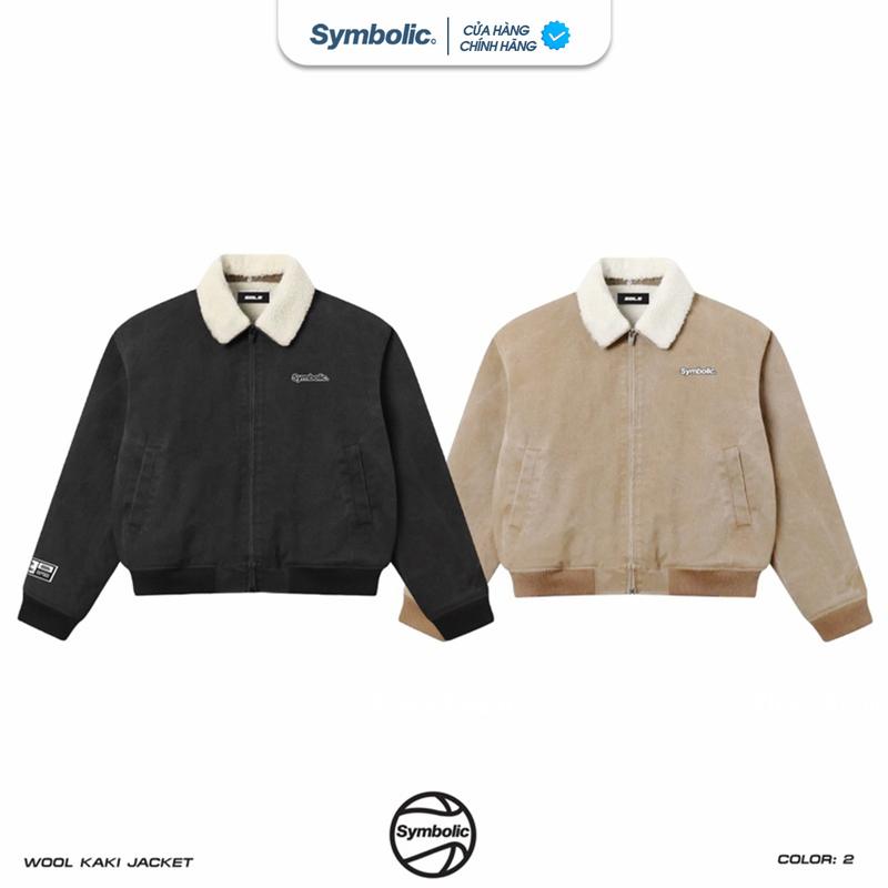 Áo khoác Wool Kaki Jacket Symbolic lót lông