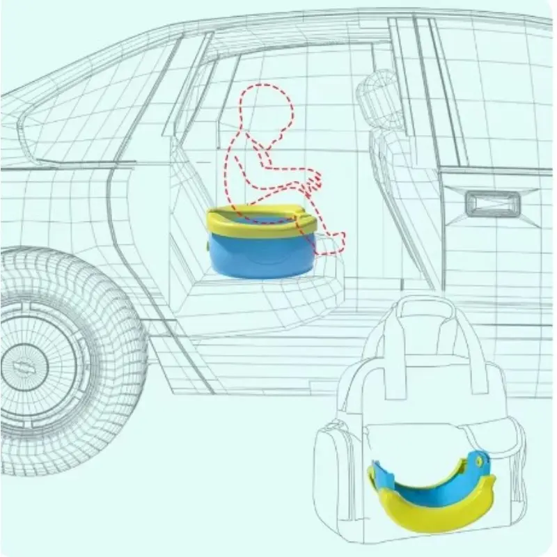 Toilet Portable Anak Yang/Travel Baby Potty Toilet / Pispot Kekinian/Toilet Lipat untuk Balita Potty Portabel Anak Baby Potty Training Travel Potty Kursi 8