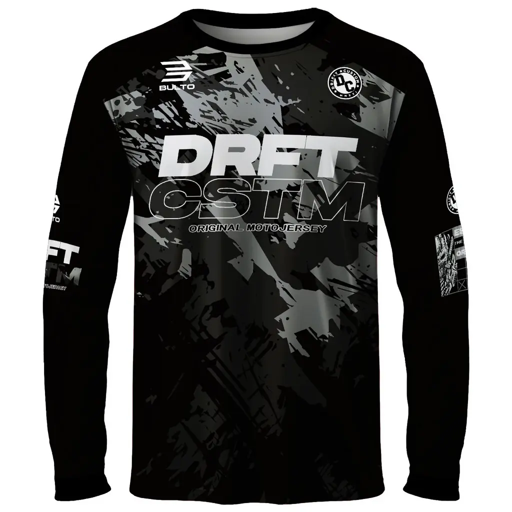 Men's Motorcycle Riding Drifit Custom Jersey LongSleeve for Sports and Motocross