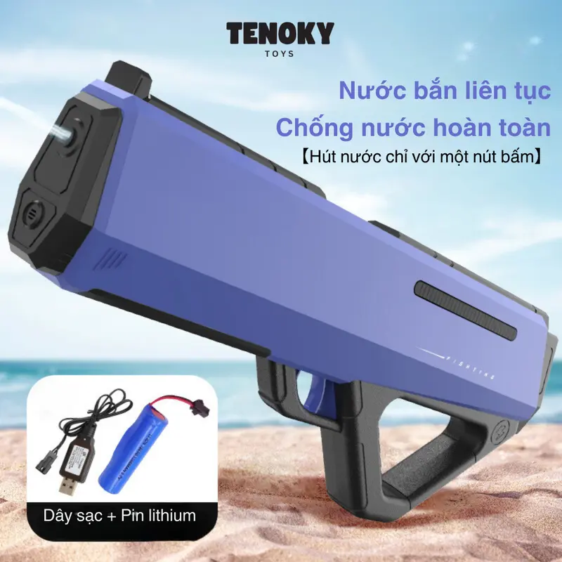 Đồ Chơi Máy Phun Nước Đồ Chơi Không Dây Dùng Pin Tenoky MK401 Có Khả Năng Hút Nước Bằng Điện, Chống Nước, Phun Xa, An Toàn 5