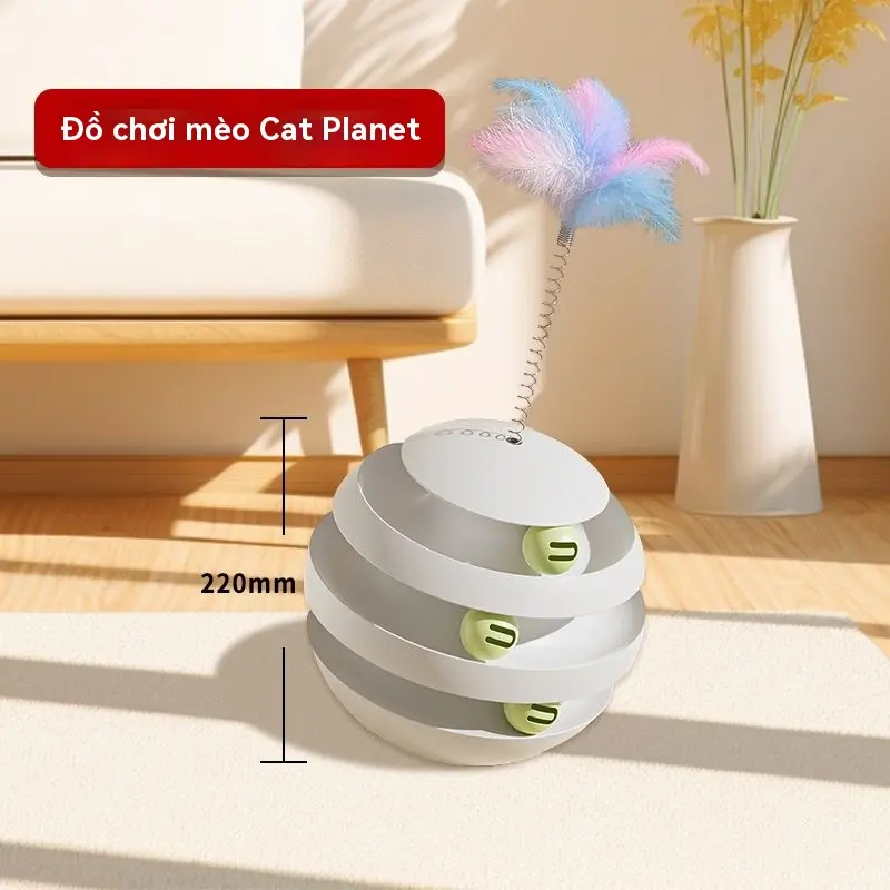 Quả bóng mèo mới đồ chơi mèo cốc mèo bàn xoay đồ tạo tác tự hài hước 5