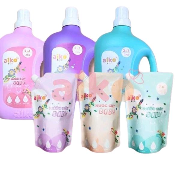 Nước Giặt Xả 2in1 Baby Aiko 3L