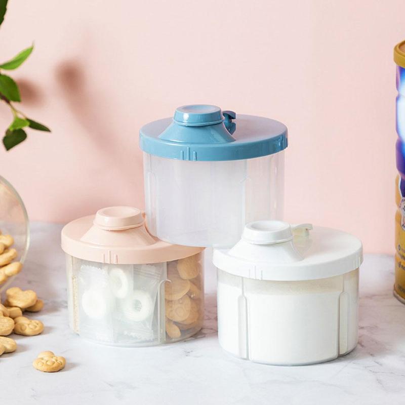 Milk Powder Box Baby Portable Storage Box Large Capacity Food Storage Box Rotating Four-grid Milk Powder Box 2