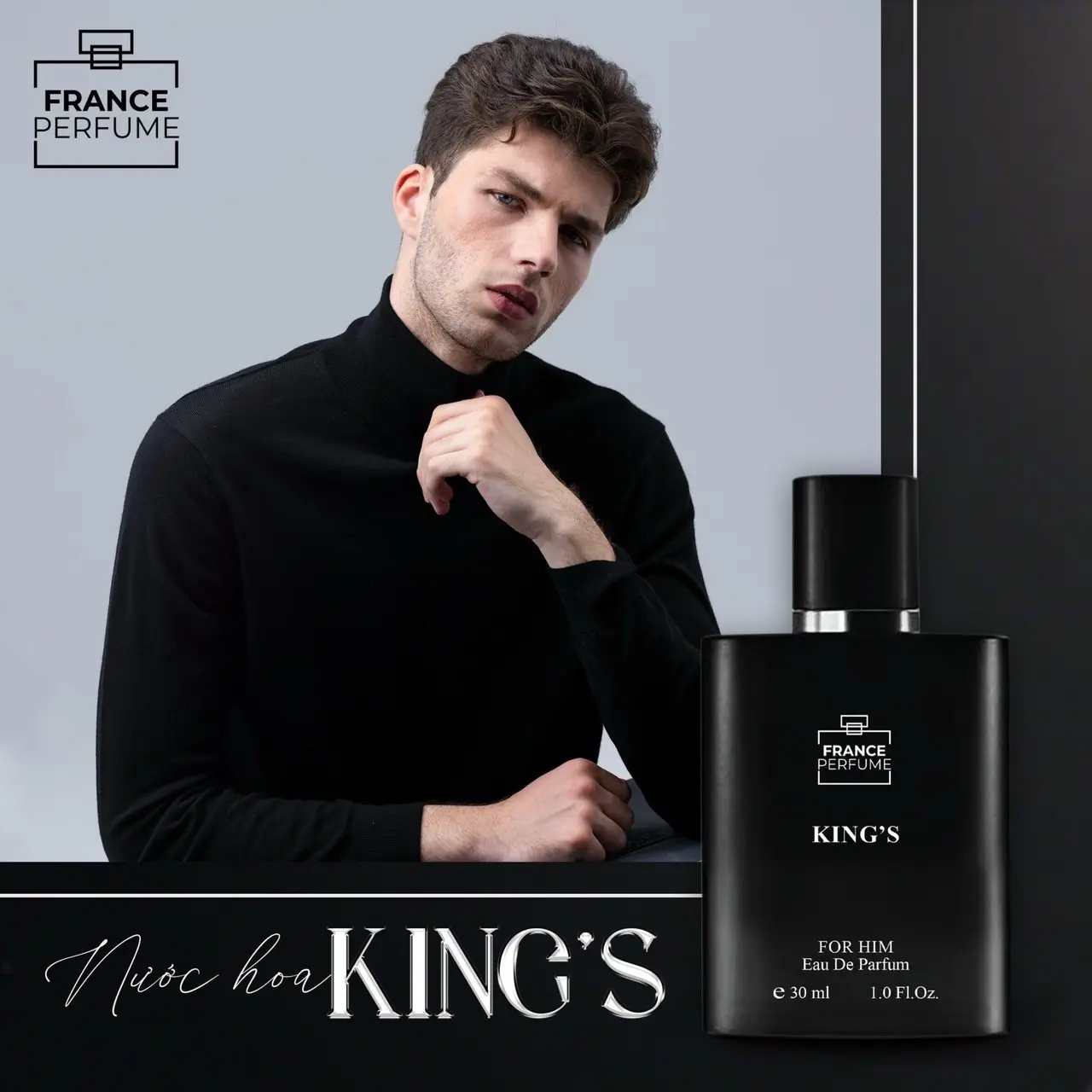 Mua 1 tang 1! Nước hoa nam KING! Mạnh mẽ nam tính thanh lịch! 30 ml Mỹ Phẩm Perfume Cosmetic