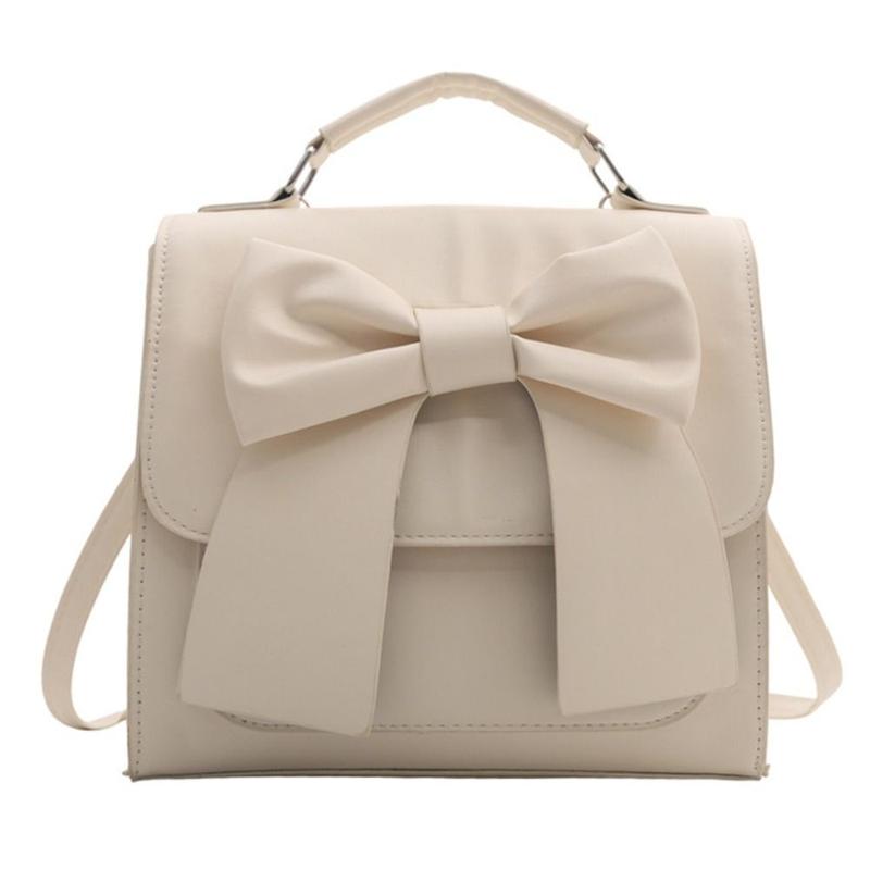 Product Introduction of Trendy Korean Style Pink Bowknot Backpack Aesthetic Sweet Bowknot Shoulder Bag Handbag Chic Crossbody PU Bag Streetwear 12